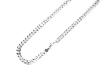Load image into Gallery viewer, 9.5mm Silver Curb Chain