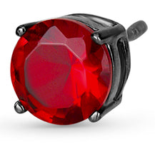 Load image into Gallery viewer, Red Stone Stud Earrings