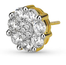 Load image into Gallery viewer, Large Flower Cluster Earrings