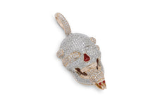 Load image into Gallery viewer, Rose Viper Skull Pendant